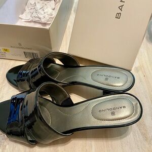 Bandolino Black Patent Mules